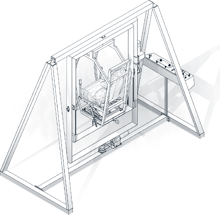 Isometric technical render of the Orbital device